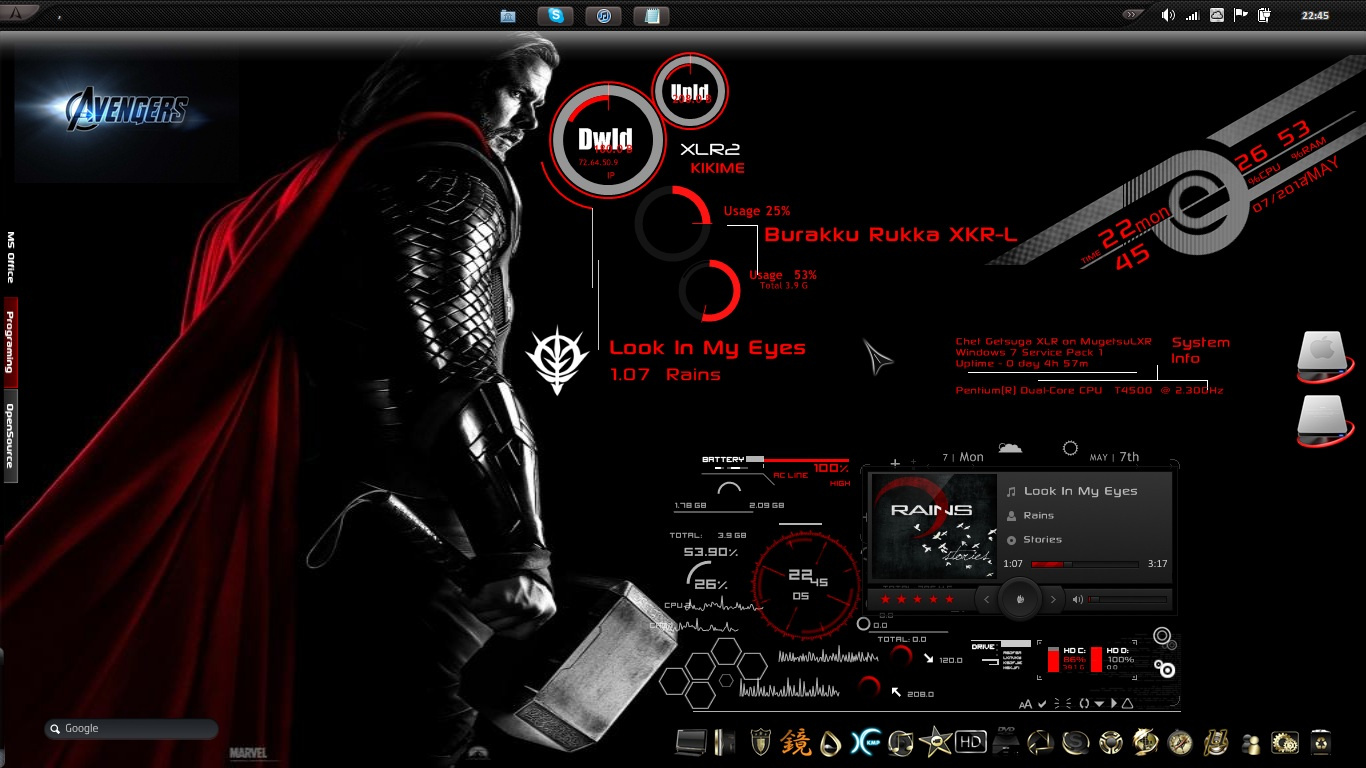 What S On Your Desktop Rainmeter Allows You To Display Customizable