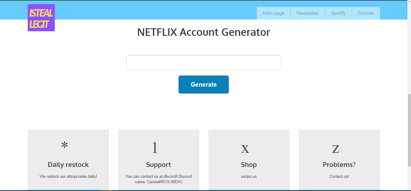 Altgentk Fortnite Account Generator