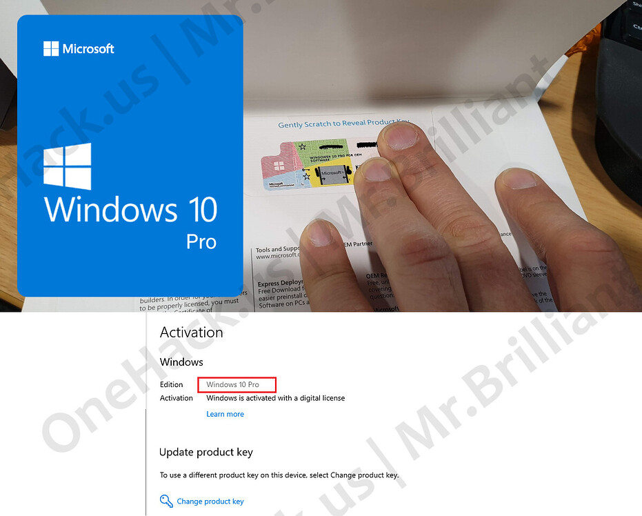 win 10 pro retail key