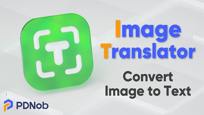 [Giveaway] PDNob Image Translator | 1 Year License