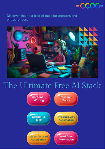 Poster - The Ultimate Free AI Stack