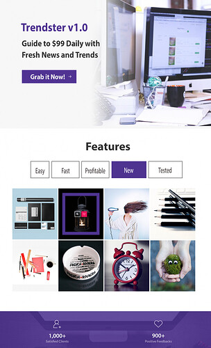 Trendster v1.0 | Income Method | $99 Daily With Fresh News & Trends