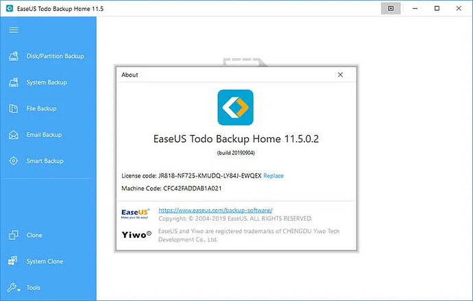 easeus todo backup 11.5 crack with license key full version