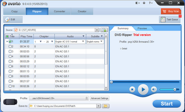 dvdfab ripper settings