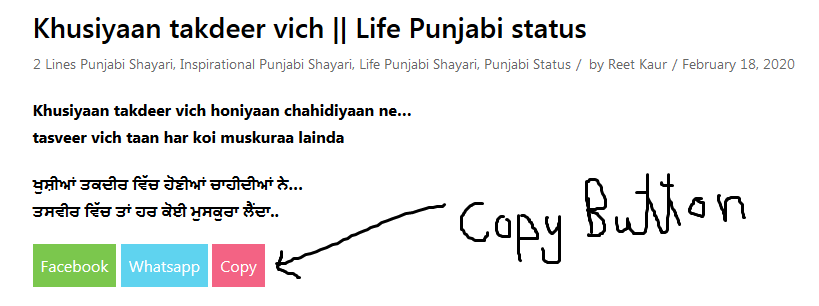 Screenshot_2020-02-19 Inspirational Punjabi Shayari - Zindagi Tere Naam Motivational Shayari