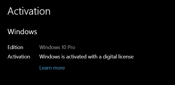 transfer windows 10 digital license to new computer