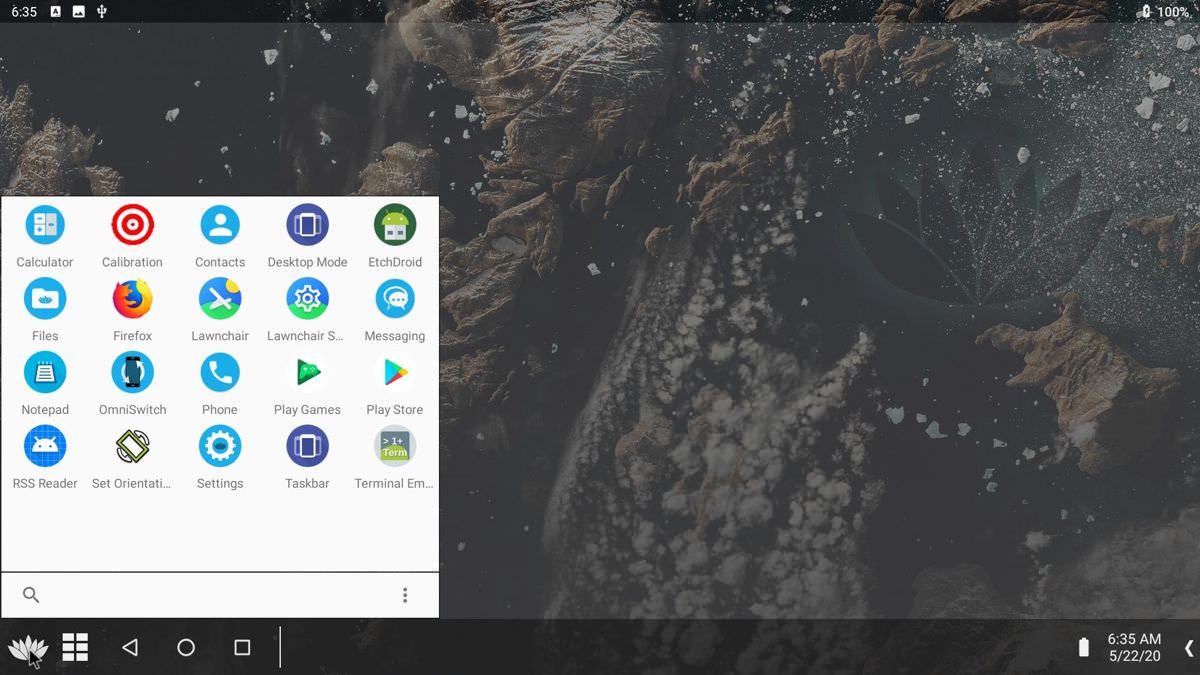app-menu-bliss-os-android-pc